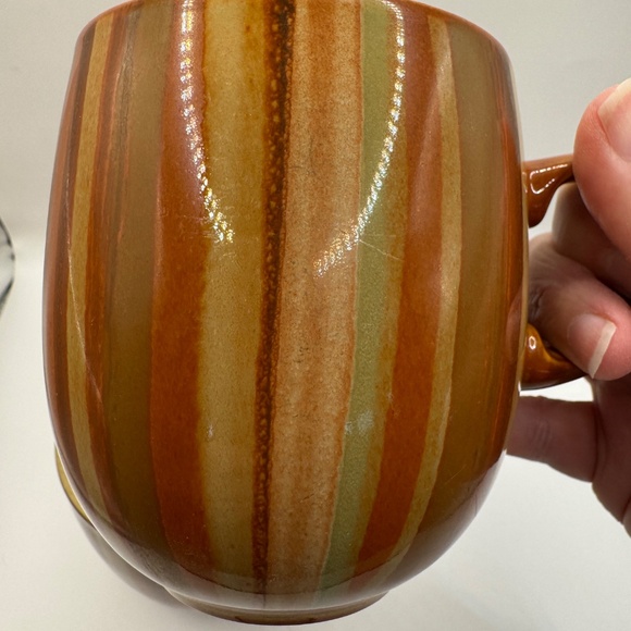 Denby England Fire Stripes 13.5oz Mug Set of 2. - Picture 5 of 8